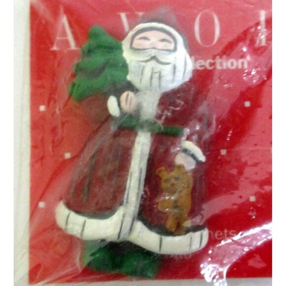 Vintage Avon Santa Claus & Goose Holiday Magnets - Christmas Kitchen Decor - Picture 5 of 6